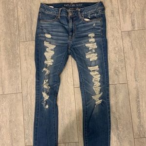 American Eagle Ripped Skinny Jeans